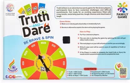 Variety Palace Truth & Dare Board Game