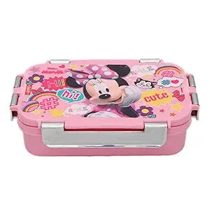 Stainless Steel Insulated Lunch Box Wowsteel Jr. Mickey Mouse Print  620 ML