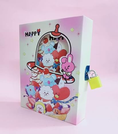 Cartoon  Diary for Kids | Lock Diary for Boys School