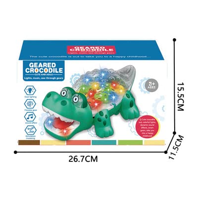 Transparent Gear Crocodile Early Learning Toy
