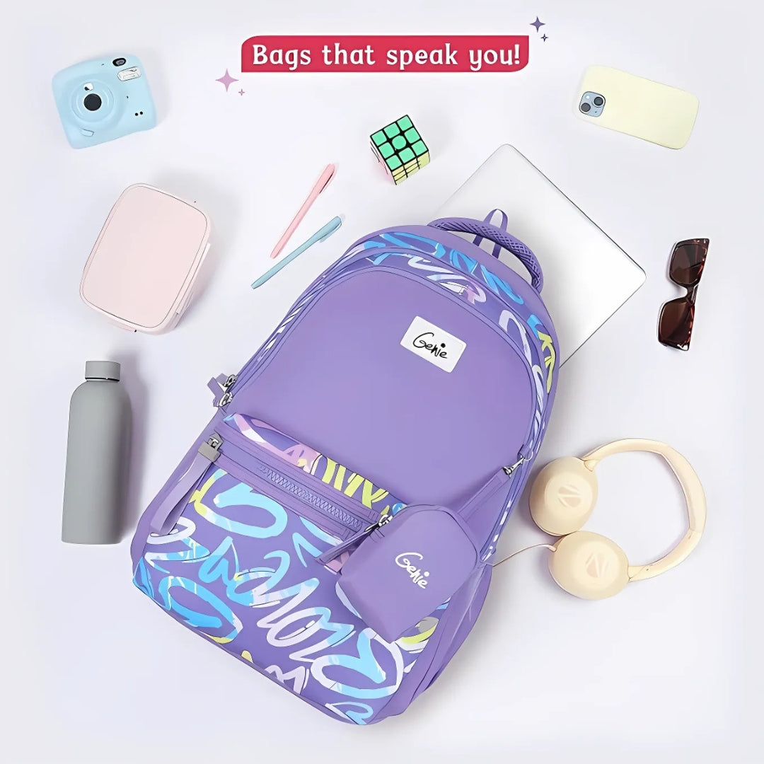 School Backpack for Girls |19 In-36 Ltr with Laptop Sleeve