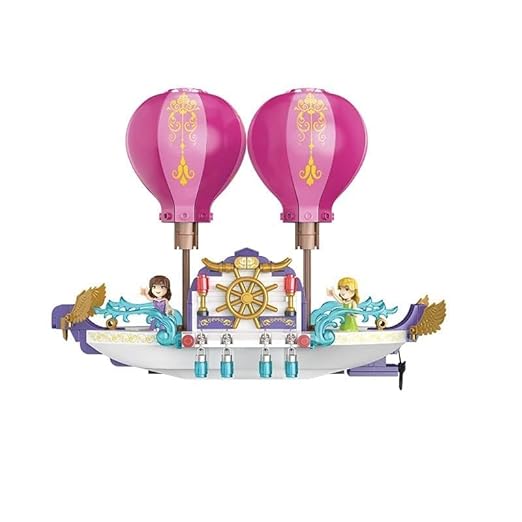 Rahisa Princess Flying Boat Building Blocks Set 358 Pcs Compatible Brick Toy and Exclusive of Blocks and Bricks for Kids