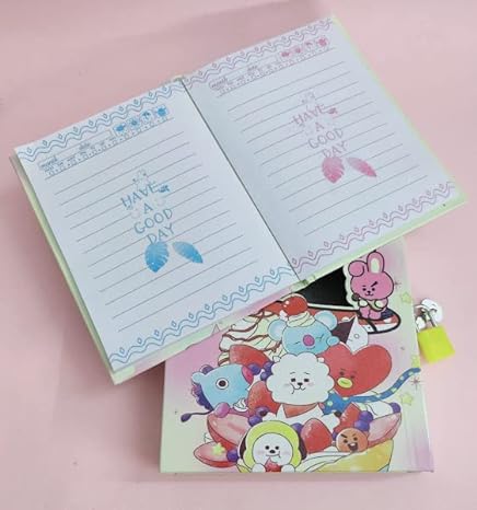 Cartoon  Diary for Kids | Lock Diary for Boys School