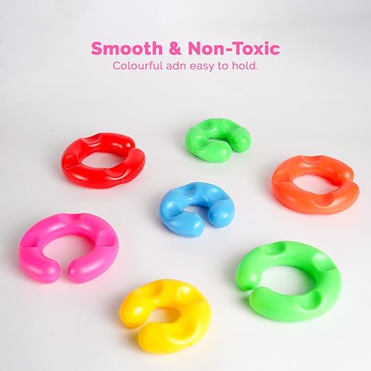 RATNA'S Baby Link Junior | Interlocking Educational Blocks for Kids, 12 Months +