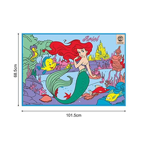 Ratna's Disney My Colouring Mat Princess Ariel For Kids Washable And Reusable Coloring Kit