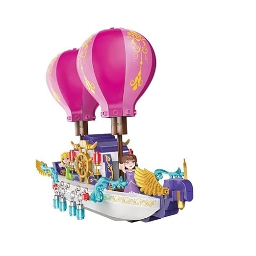 Rahisa Princess Flying Boat Building Blocks Set 358 Pcs Compatible Brick Toy and Exclusive of Blocks and Bricks for Kids