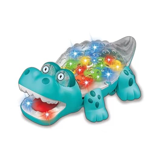 Transparent Gear Crocodile Early Learning Toy