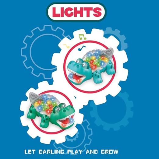 Transparent Gear Crocodile Early Learning Toy