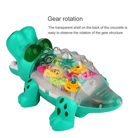 Transparent Gear Crocodile Early Learning Toy