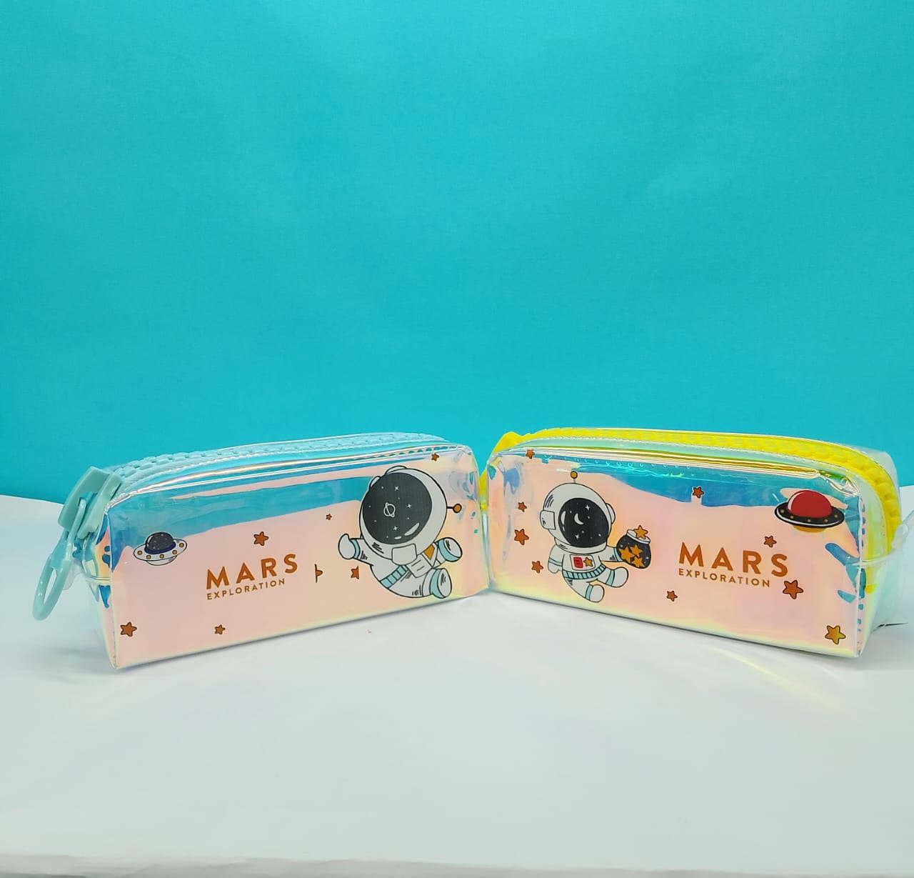 Mars Printed Holographic Pencil Pouch
