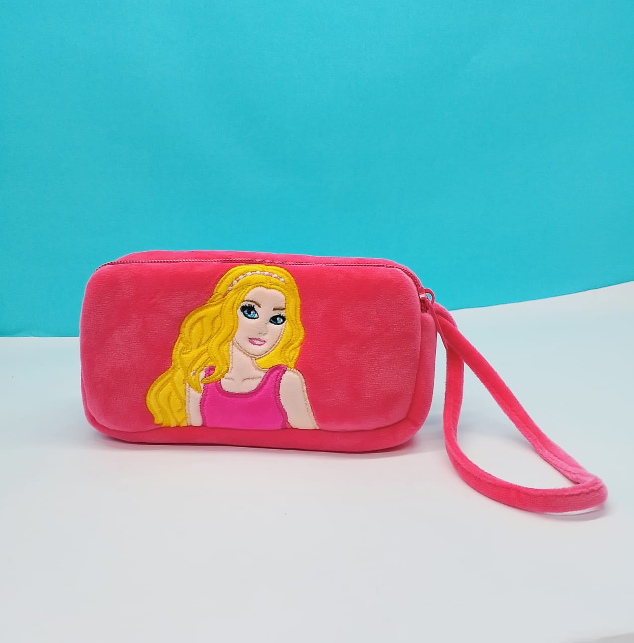 Pink Barbie Soft Pencil Pouch for Kids