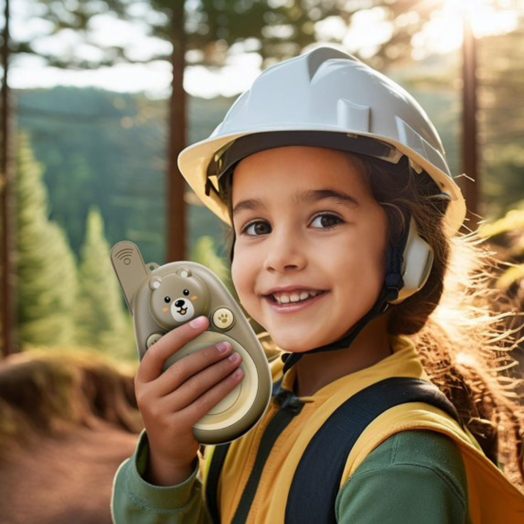 Kids Walkie Talkies Bear Theme 2pcs