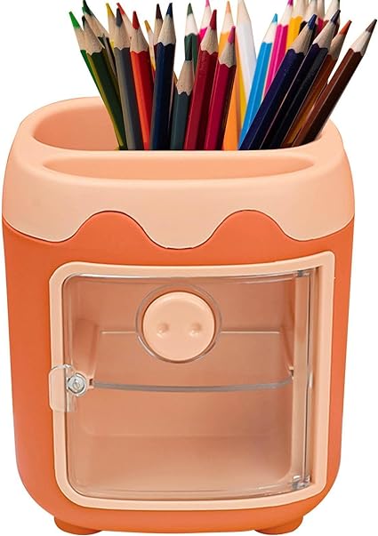 Cute Pen Holder Desk Makeup Brushes Organizer