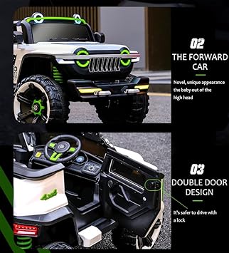 WN-1166  Kids Ride on 4X4 Heavy Duty Jumbo Jeep WN-1166 (Grey)