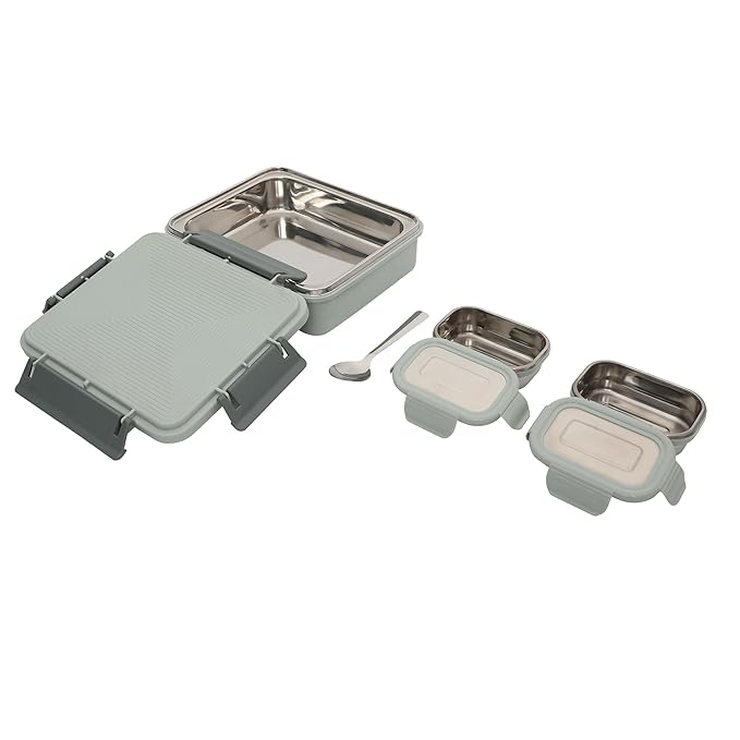 Square Steel Insulated Lunch Box