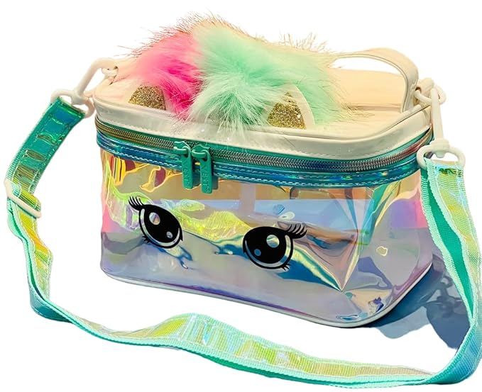 Luxury Holographic Unicorn Transparent Large Capacity TPU Cosmetic Bag Portable Travel Case