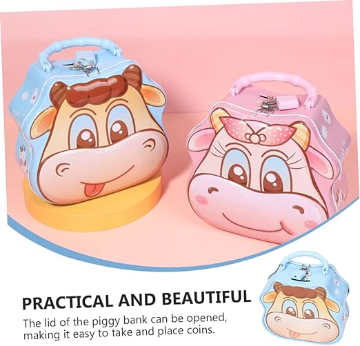 Cow Shaped Coin Bank For Kids