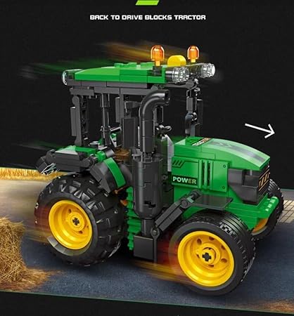 Farm Harvester Tractor Building Blocks for Kids