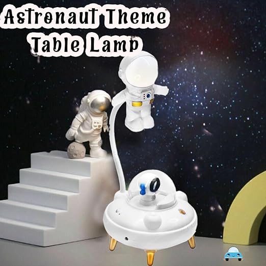 Astronaut Table Lamp,Study Lamp,Desk Lamp,Night Lamp for Office,Home,Study Room (White)