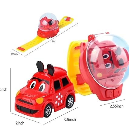 2.4G Racing Car Cartoon Mini Watch Car Toy