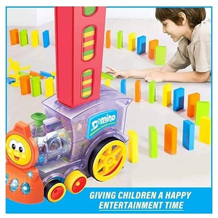 60 Pcs Domino Train Toy Set For Kids