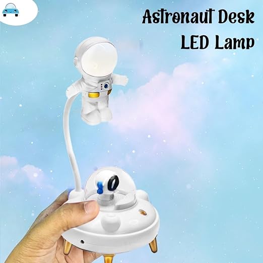 Astronaut Table Lamp,Study Lamp,Desk Lamp,Night Lamp for Office,Home,Study Room (White)