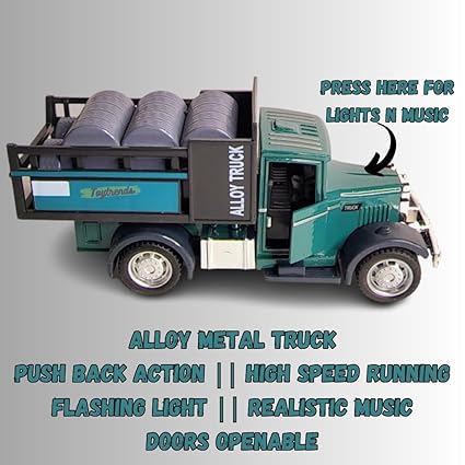 Pull Back Die Cast 4wd Off Road Truck