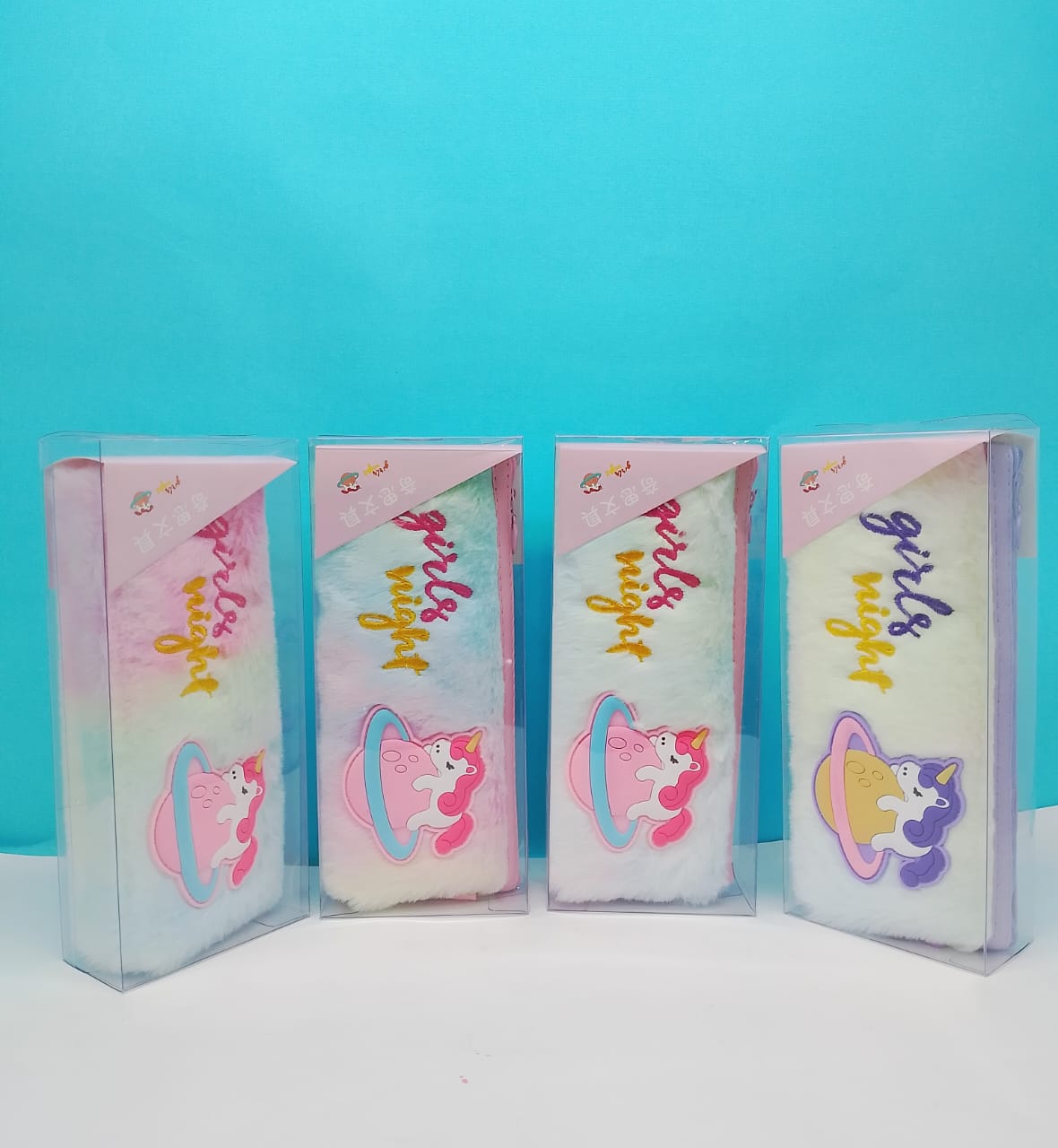 Unicorn Art Fur Pencil Pouch(Multicolor)