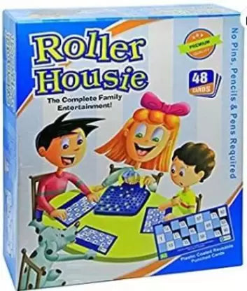 रोलर हाउजी 48 कार्ड बोर्ड गेम एक्सेसरीज़ बोर्ड गेम