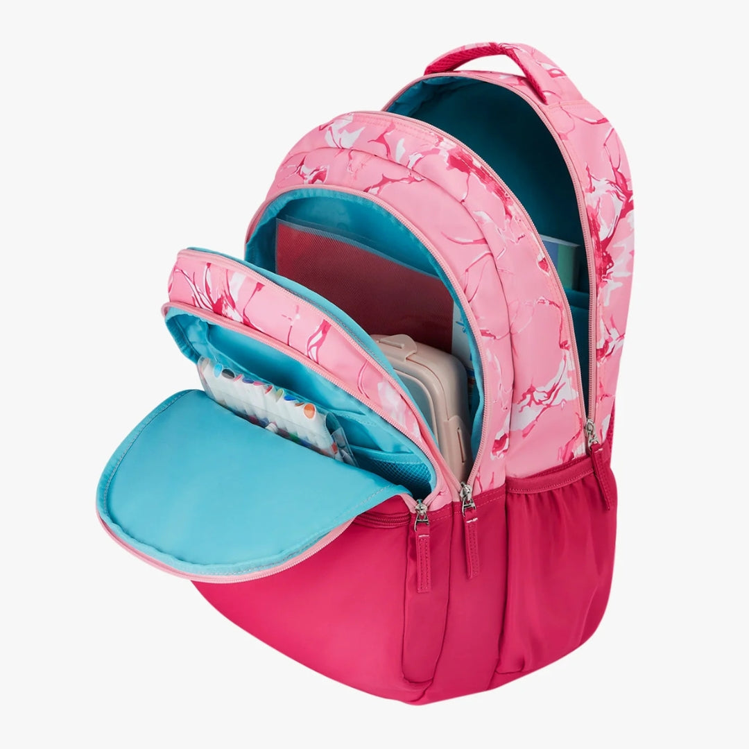 36L Pink Laptop Backpack With Raincover