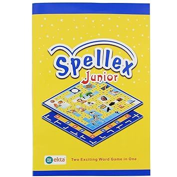 स्पेलेक्स जूनियर वर्ड बोर्ड गेम खेलें - 1 किट में 2 रोमांचक गेम्स के साथ 