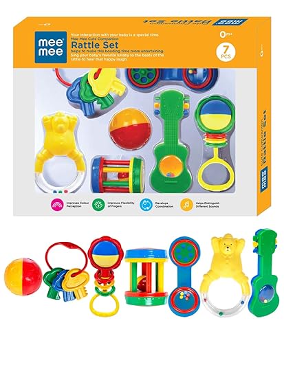Mee Mee BPA Free Baby Rattles Set