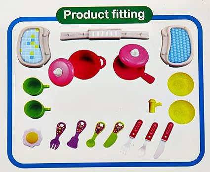 Kitchen Set for Kids Girl Portable Kitchen Playset