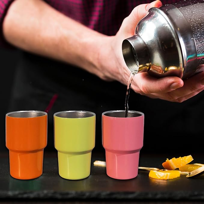 Mini Tumbler Shot Glass with Straw ( 1 Pcs )