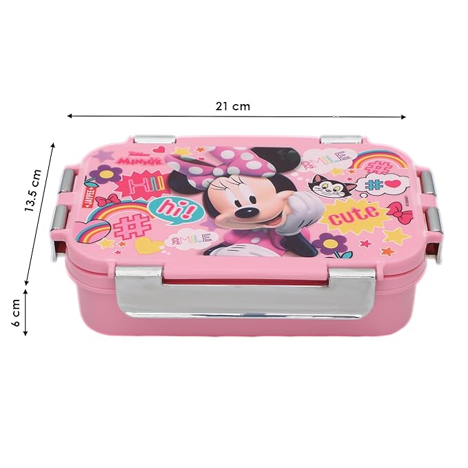 Stainless Steel Insulated Lunch Box Wowsteel Jr. Mickey Mouse Print  620 ML