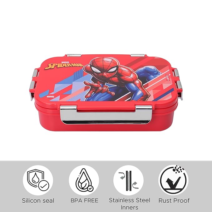 Stainless Steel Insulated Lunch Box 900 Ml Spider Man