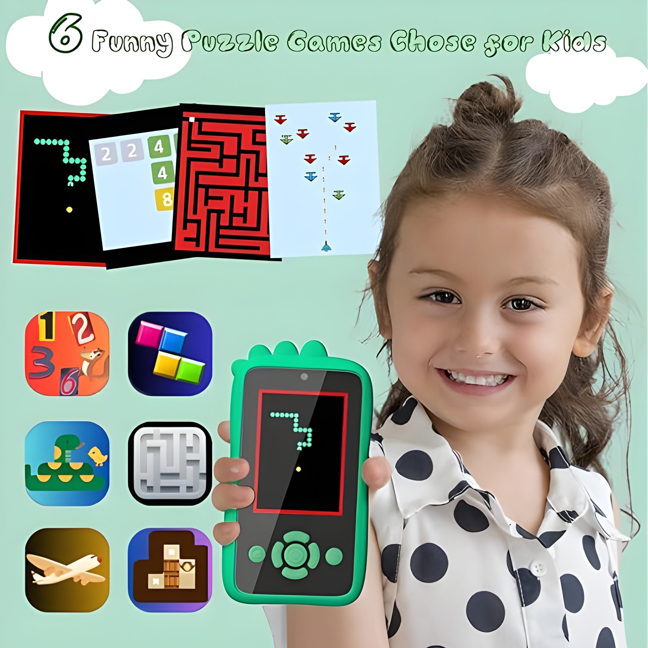 Kids Smartphone Toy with MP3 Music Player & Dual Camera