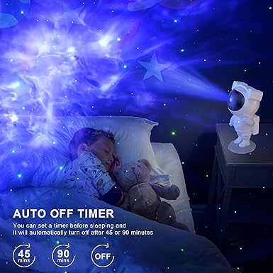 Star Projector Galaxy Light Astronaut Light Projector for Kids Night Light
