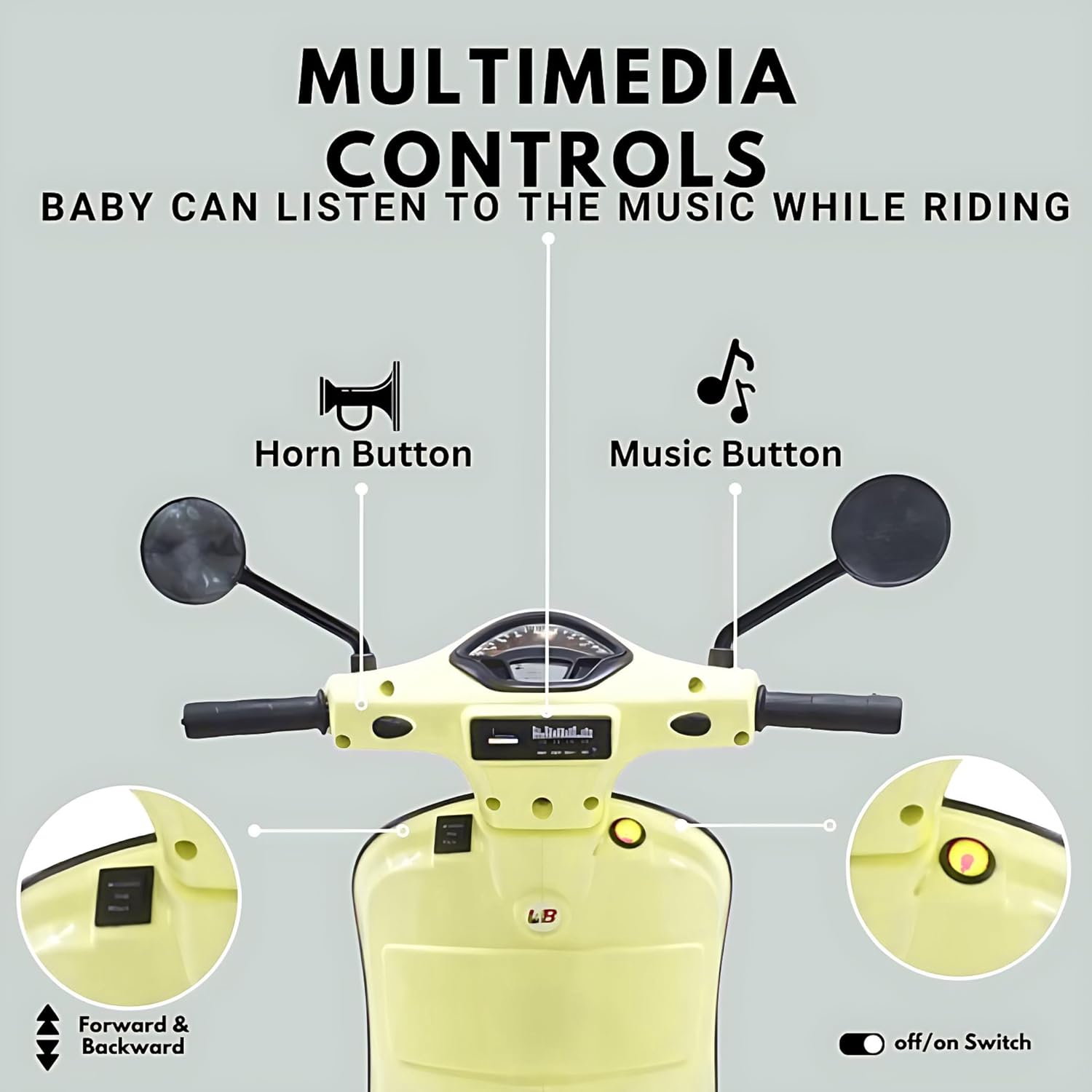 Vespa Battery Operated Ride on Bike ( CB - 321 )