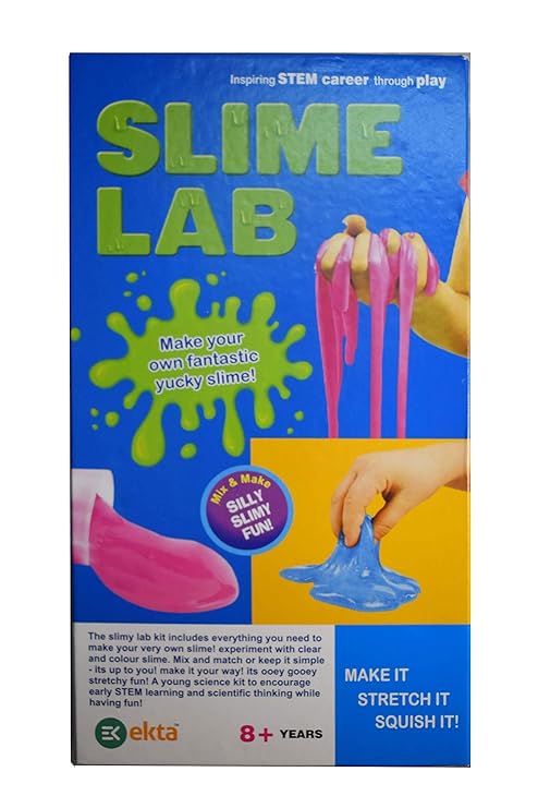 Slime lab for boys and girls with slime activator (diy, safe for kids) (made in india)- Multi color