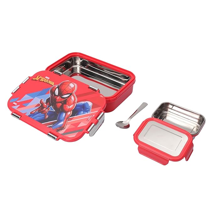 Stainless Steel Insulated Lunch Box 900 Ml Spider Man
