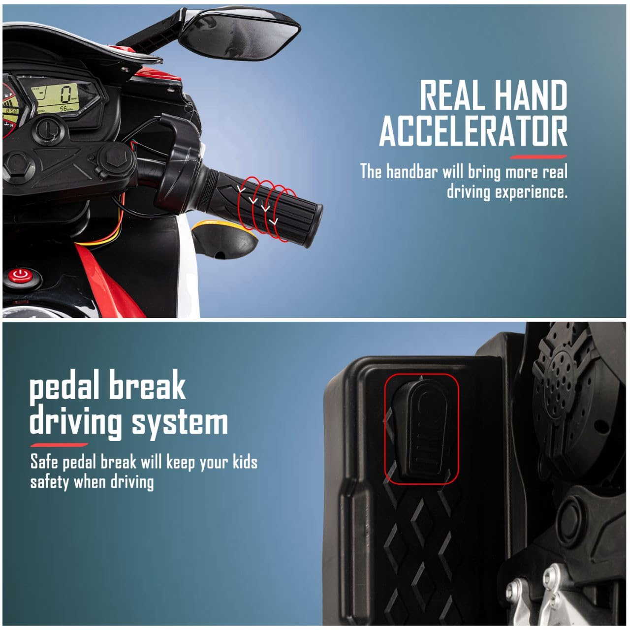 R3 Bike with Rechargeable Battery Operated Ride on Bike For Kids