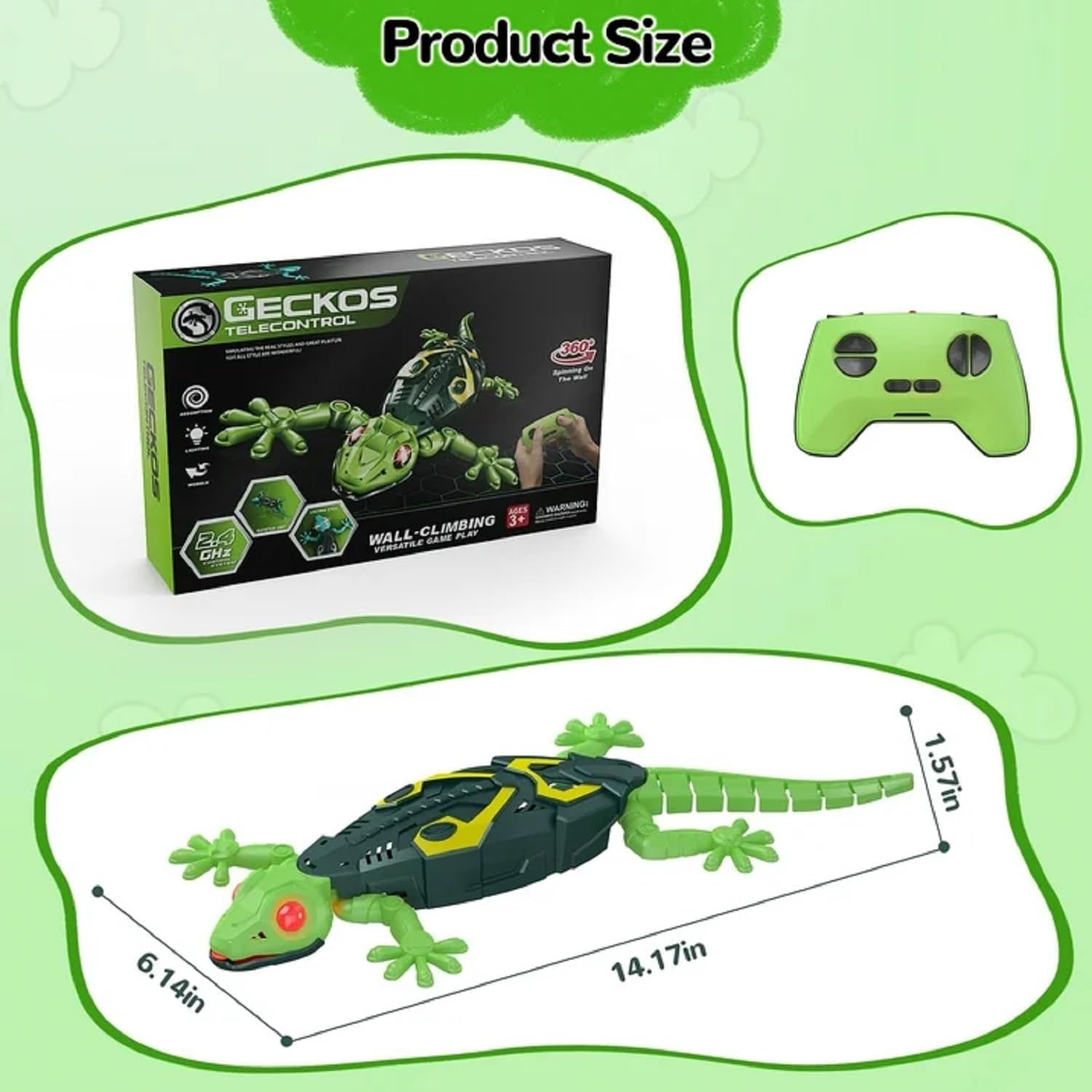 Remote Control Wall Climbing Lizard