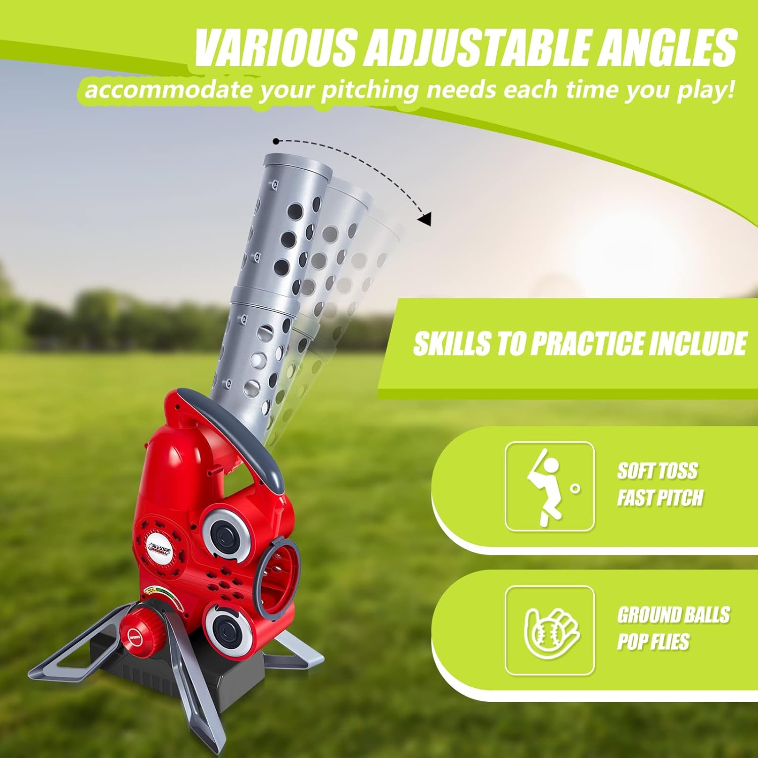 Kids Auto Baseball Pitching Machine