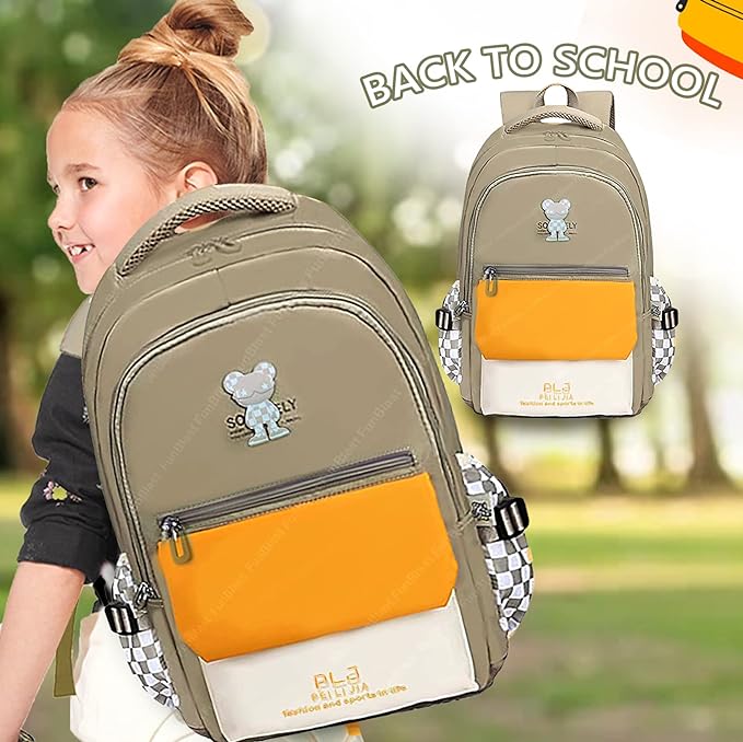 Multipurpose Backpack  for Boys Girls Kids with Large Capacity Grey