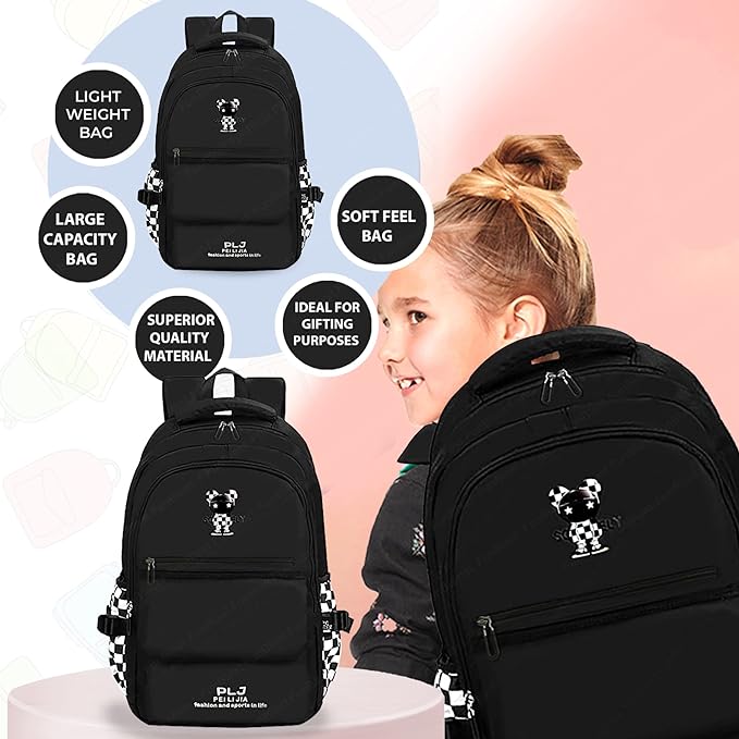Casual Multipurpose Backpack - Large Capacity Bag for Boys Girls Kids, School and College Bags for students, Travel Bag, Picnic Bag (46 X 32 X 16 CM)