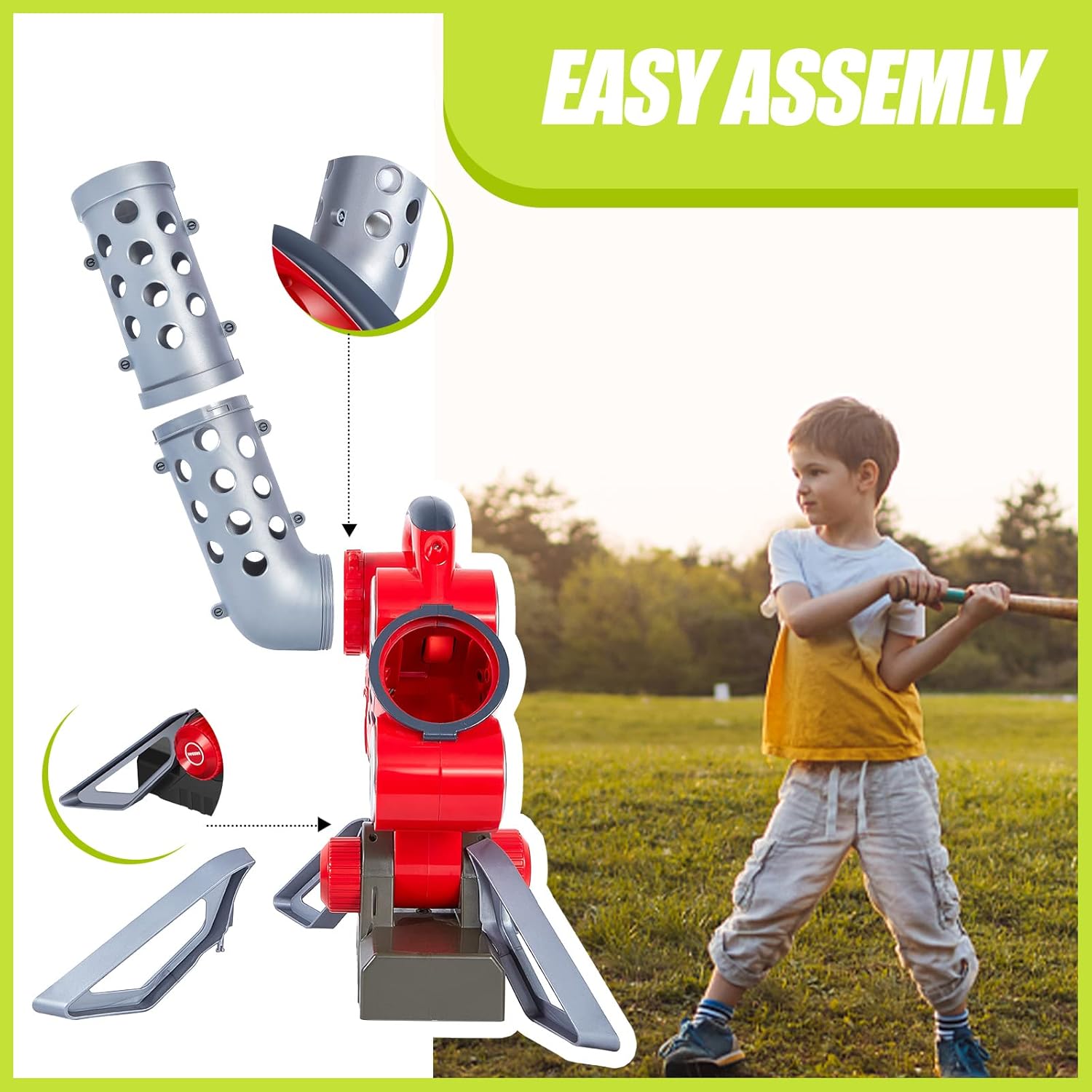 Kids Auto Baseball Pitching Machine