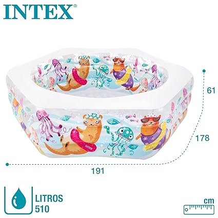 Intex Swim Center Ocean Reef Inflatable Pool