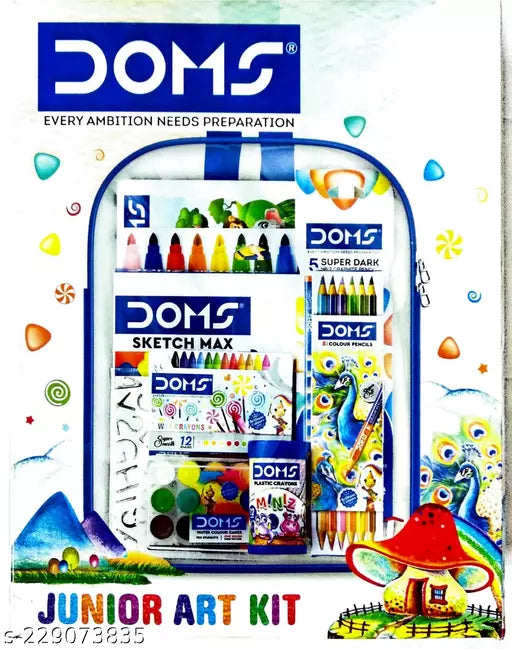 Doms Junior Art Kit-A Perfect Colouring Gift For Sharp Minds