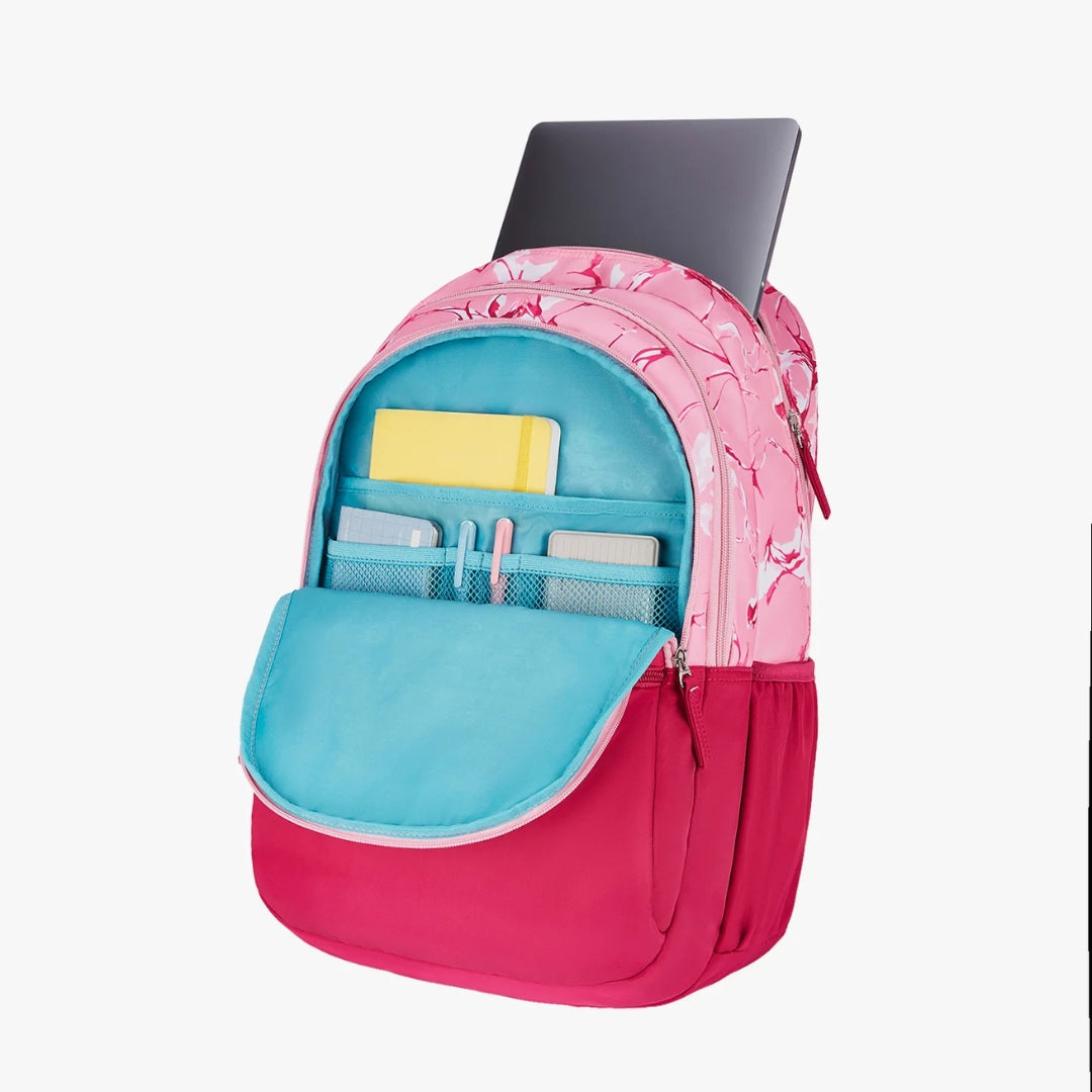 36L Pink Laptop Backpack With Raincover